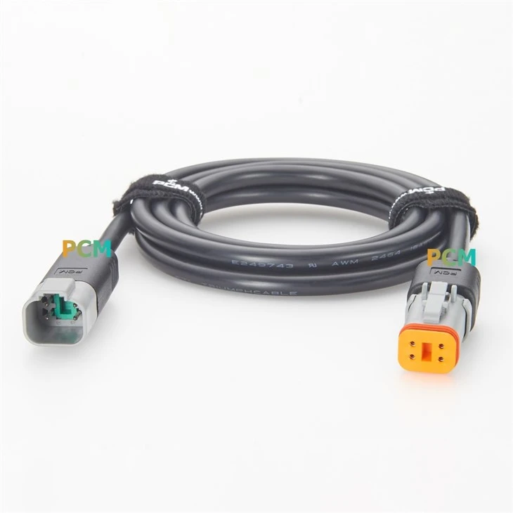 DT04-4P To DT06-4S Deutsch DT Series Cable Assembly factory