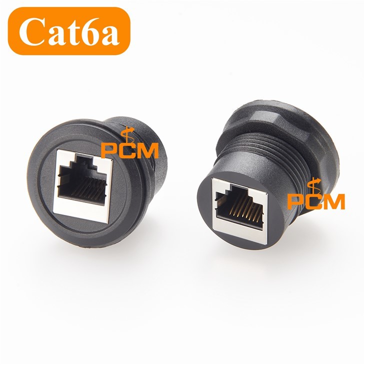 CAT6A CAT8 차폐 패널 마운트 RJ45 커플러