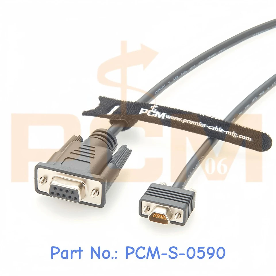 Micro DB9 To DB9 Serial Cable