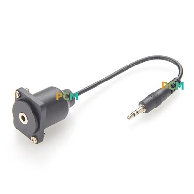TRS 3.5mm 스테레오 케이블 D 형 섀시 패널 마운트