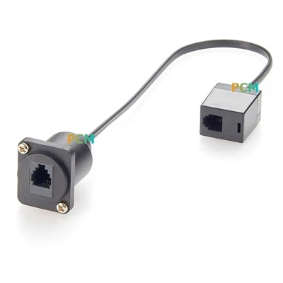 패널 마운트 모듈 식 커넥터 RJ9 RJ11 잭 케이블