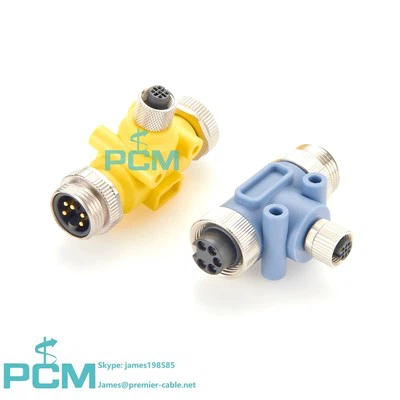 버스 시스템 T- 코닝 넥터 Devicenet M12 A-Code to 7/8 "-16 UNF Parallel Distributor