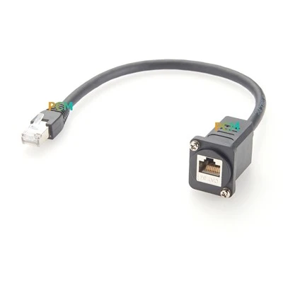 이더넷용 RJ45 CAT6A 패널 장착 케이블