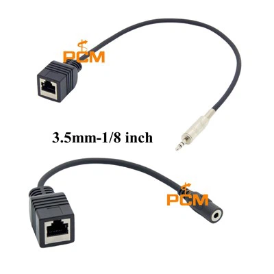 스테레오 증폭기용 RJ45 잭 - 3.5mm TRS 오디오 케이블