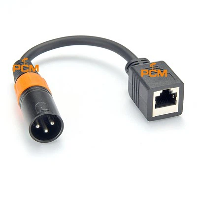 RJ45 - XLR 3 핀 플러그 케이블