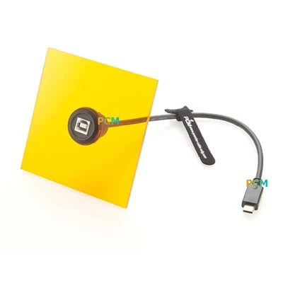 USB-B-USB-C 원형 패널 장착 케이블